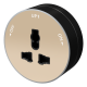 MULTITRACK Розетка универсальная круглая 13 А/250 В ПЕСОЧНЫЙ  MTK13002P  SE