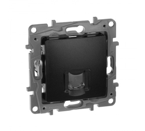 Etika Антрацит Розетка компьютерная RJ45 6 кат. UTP  672653  Legrand