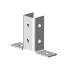 Угловой соединитель 2 профилей 2D, толщ. 4,0 мм, гальван. цинк, 868146  УС-2х2D-4,0-ЭЦ   Ostec