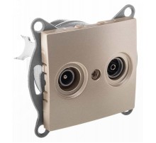 Bravo Розетка TV+ SAT, оконечная, СУ, шампань  С10TS1-027  GUSI Electric