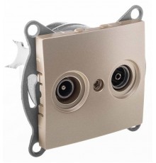 Bravo Розетка TV+ SAT, оконечная, СУ, шампань  С10TS1-027  GUSI Electric