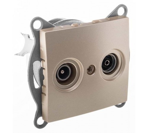 Bravo Розетка TV+ SAT, оконечная, СУ, шампань  С10TS1-027  GUSI Electric