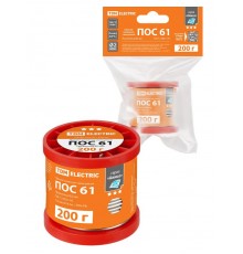 Припой ПОС 61, проволока, ГОСТ 21931-76, 2 мм, 200 г, катушка, инд. упак., "Алмаз"  SQ1025-1808  TDM