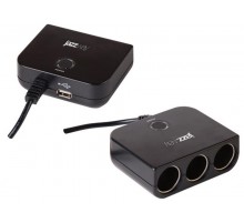 Разветвитель автомобильный CAS-3USB  .1018441  JAZZway