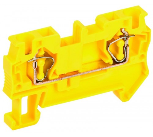 Клемма пружинная КПИ 2в-4 41А желтая   YZN11-004-K05  IEK 