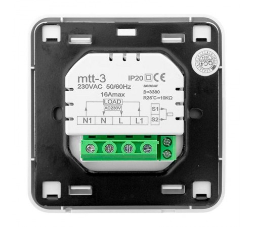 Термостат для теплых полов механический 16 A 230В EKF  mtt-3  EKF