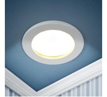 Cветильник встраиваемый влагозащищенный KL95 WH GX53 IP44 белый  Б0055809  ЭРА