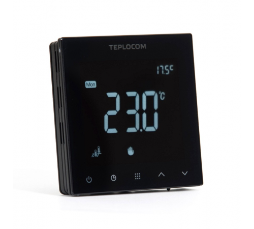 TEPLOCOM TSF-Prog/LUX Программируемый термостат для теплого пола, 250В, 16А, NTC  928  Бастион