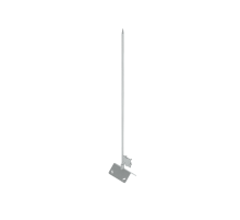 Молниеприемная мачта с креплением на конек цельная H2 м HD  MKC-H2 HD  КМ-профиль