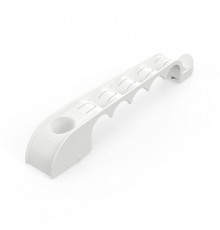 Держатель труб для прямого монтажа односторонний на 5 мест белый d20 (20шт/160шт уп/кор) Промрукав  PR13.03282  Промрукав