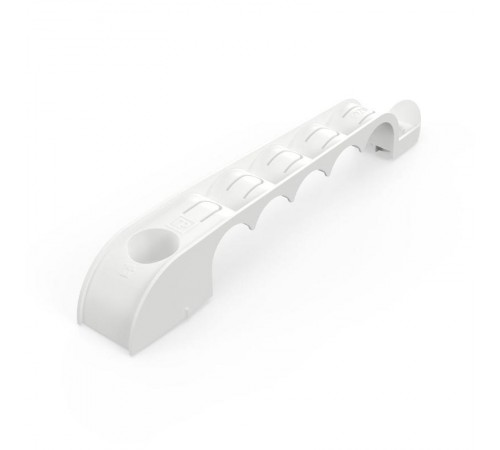 Держатель труб для прямого монтажа односторонний на 5 мест белый d20 (20шт/160шт уп/кор) Промрукав  PR13.03282  Промрукав