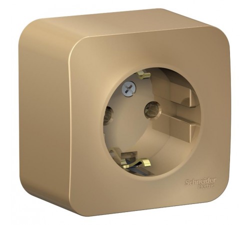 Blanca Титан О/У Розетка с заземлением без шторок, 16А, 250В  BLNRA010104  SE