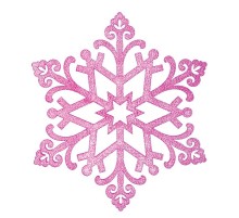 Елочная фигура "Снежинка "Снегурочка", 82 см, цвет фиолетовый  502-377  NEON-NIGHT