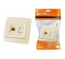 Розетка компьютерная RJ-45 сл. кость "Валдай"  SQ1804-0113  TDM