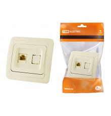 Розетка компьютерная RJ-45 сл. кость "Валдай"  SQ1804-0113  TDM