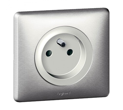 Celiane Титан Лицевая панель розетки 2К+З фр.ст.  068412  Legrand