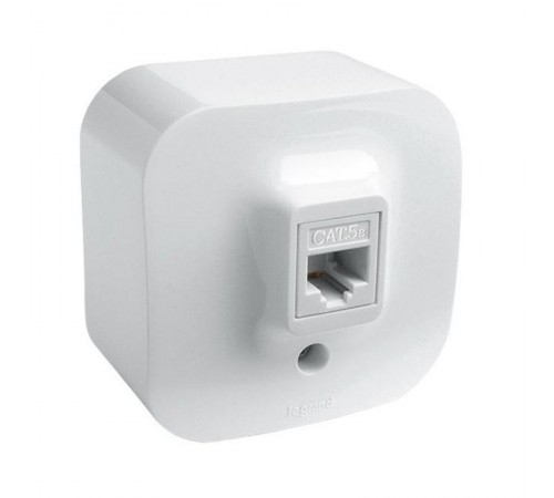Quteo Белый Розетка RJ45 кат5е UTP  782224  Legrand