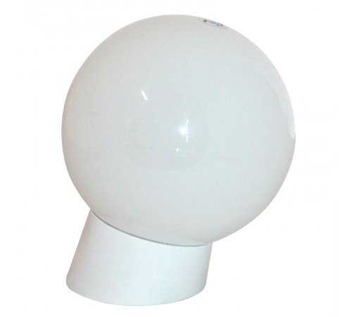 Светильник "Шар" 160 НББ 64-40-211 опал ПММА IP44 / корпус наклонный белый  1030480470  Элетех