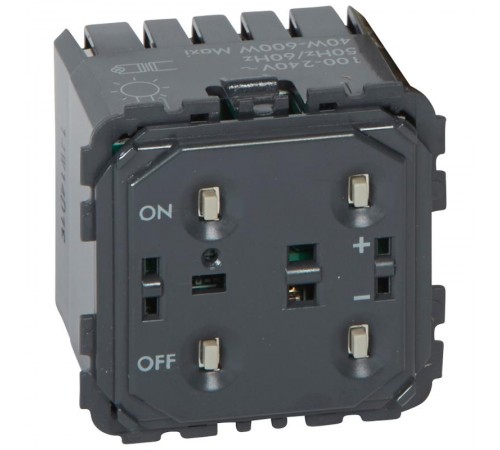 Celiane Мех светорегулятора нажимного 40-600 Вт для л/н и обм тр-ров 2 мод  067082  Legrand