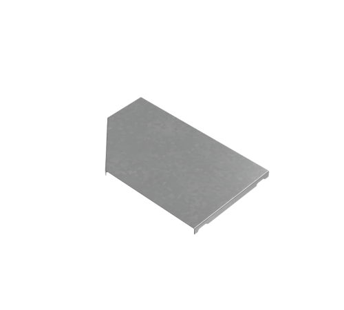 Крышка переходника левого 200-300 мм "ПЛЮС" HD  KPDplus200-300-L HD   КМ-профиль