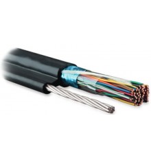FUTP25-C3-S24-SW-OUT-PE-BK Кабель витая пара, экранир. F/UTP, категория 3, 25 пар (24 AWG),одножил.(solid), с металличес. тросом  36333  Hyperline