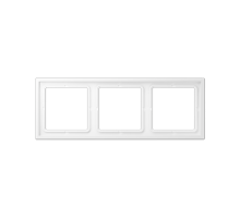 Рамка 3 поста; термопласт; белый матовый  LSZ983BFWWM  Jung