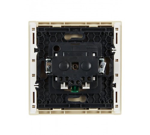 FORTE&PIANO Розетка с заземлением безвинтовое крепление 16А FP414 ваниль  FP-R11-16-1-K10  IEK