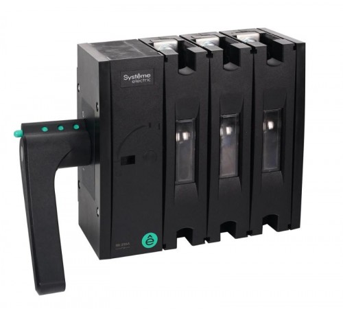 ВЫКЛ-РАЗЪЕДИНИТЕЛЬ SYSTEMEPACT SD160 3P 100A  РУКОЯТКА СЛЕВА СБОКУ_РУКОЯТКА ЗАКАЗЫВАЕТСЯ ОТДЕЛЬНО  SSD01603LS0100  SE