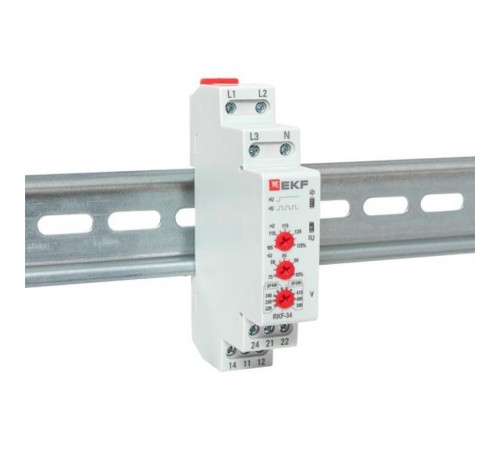 Реле контроля фаз RKF-34 EKF EKF PROxima  rkf-34  EKF
