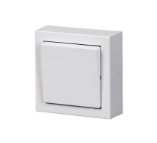 Переключатель накладного монтажа, Impressivo, белый  1066A-84   2TKA00001601  ABB