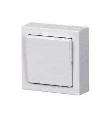 Переключатель накладного монтажа, Impressivo, белый  1066A-84   2TKA00001601  ABB