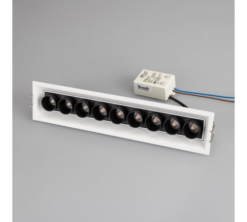 Светильник MS-ORIENT-BUILT-TURN-TC-S67x300-20W Day4000 (WH-BK, 30 deg, 230V) (Arlight, IP20 Металл, 5 лет)  032231  Arlight