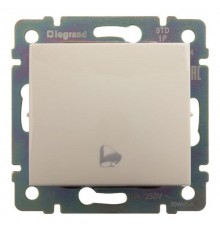 Valena Сл. кость Выключатель кнопочный 1-клавишный с символом "звонок"  774116  Legrand