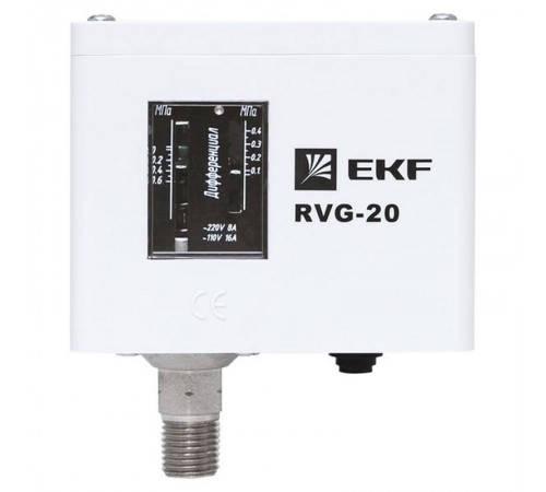 Реле избыточного давления EKF RVG-20-0,6 (0,6 МПа)  RVG-20-0,6  EKF