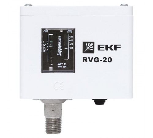 Реле избыточного давления EKF RVG-20-0,6 (0,6 МПа)  RVG-20-0,6  EKF