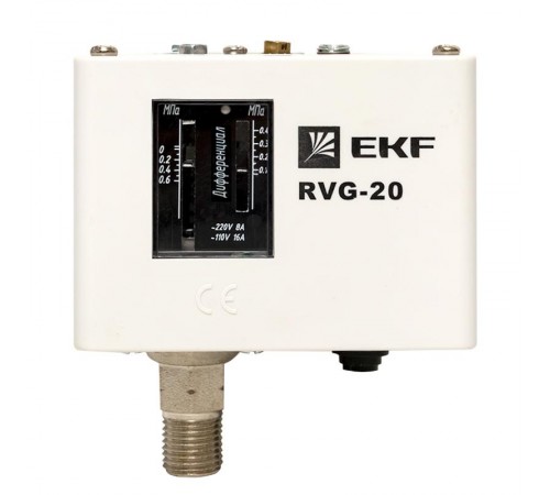 Реле избыточного давления EKF RVG-20-0,6 (0,6 МПа)  RVG-20-0,6  EKF