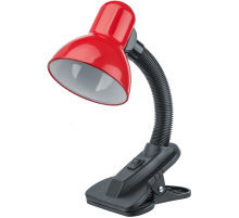 Светильник настольный светодиодный NDF-C011-60W-R-E27 прищепка, красный  61642  Navigator