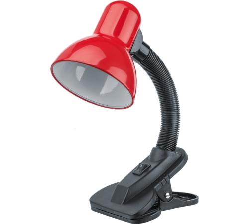 Светильник настольный светодиодный NDF-C011-60W-R-E27 прищепка, красный  61642  Navigator