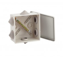 Коробка уравнивания потенциалов KUPR 85х85х40мм, шина 6х9, 8 групп IP44 (60/1800)  Б0051416  ЭРА