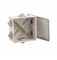 Коробка уравнивания потенциалов KUPR 85х85х40мм, шина 6х9, 8 групп IP44 (60/1800)  Б0051416  ЭРА