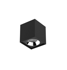 Светильник светодиодный DL-02 Cube накладной 100*110 12W 3000K 35° RAL9005 черный муар  V1-R0-T0360-20000-2001230  VARTON