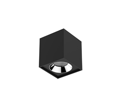 Светильник светодиодный DL-02 Cube накладной 100*110 12W 4000K 35° RAL9005 черный муар  V1-R0-T0360-20000-2001240  VARTON