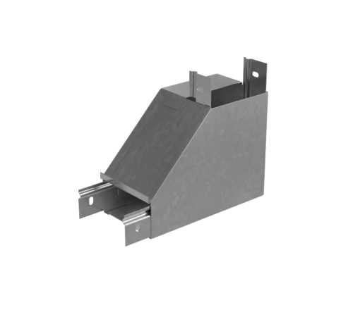 Угол вертикальный внутреннийR 50х200 мм с разворотом трассы на 90 град "ПЛЮС"  NLPDplus90-50-200-R  КМ-профиль