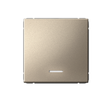 ArtGallery Шампань Выключатель 1-клавишный кнопочный с подсветкой, 10А, механизм  GAL000516  SE