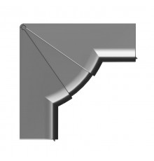 Угол внутренний 110х50 мм, измен. черный  01051A  DKC