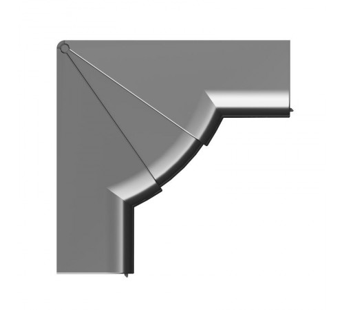 Угол внутренний 110х50 мм, измен. черный  01051A  DKC