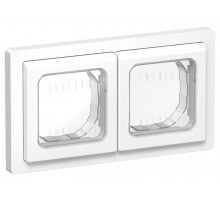 FLITE Рамка 2-местная IP55 Рпро-2-55-ФлБ белый  FI-M20-32-55-K01  IEK