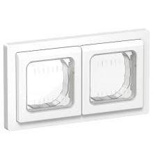 FLITE Рамка 2-местная IP55 Рпро-2-55-ФлБ белый  FI-M20-32-55-K01  IEK