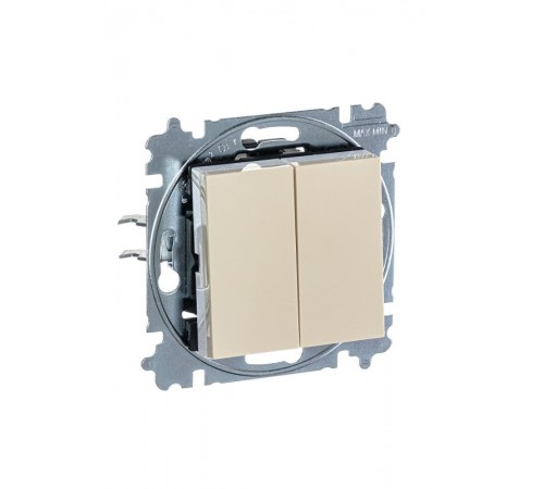 ABB Levit Слоновая кость / белый Переключатель 2-кл.  3559H-A52445 17W  2CHH595245A6017  ABB