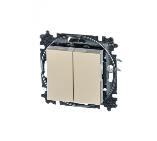 ABB Levit Слоновая кость / белый Переключатель 2-кл.  3559H-A52445 17W  2CHH595245A6017  ABB